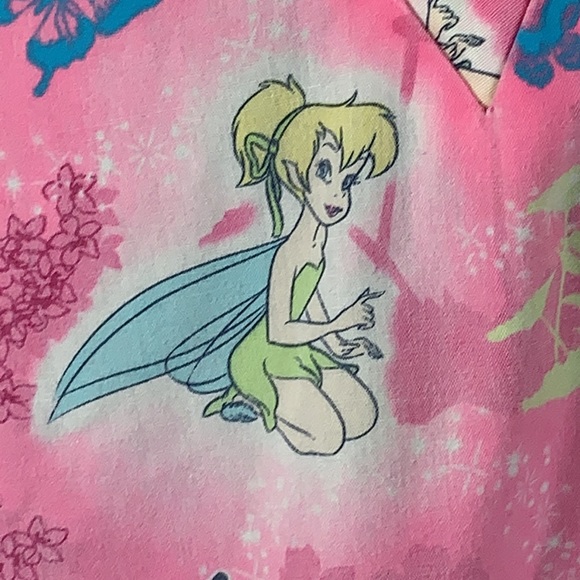 The Wonderful World of Disney Tinkerbell scrub top size L - Picture 4 of 14